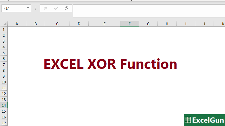 XOR Excel Function